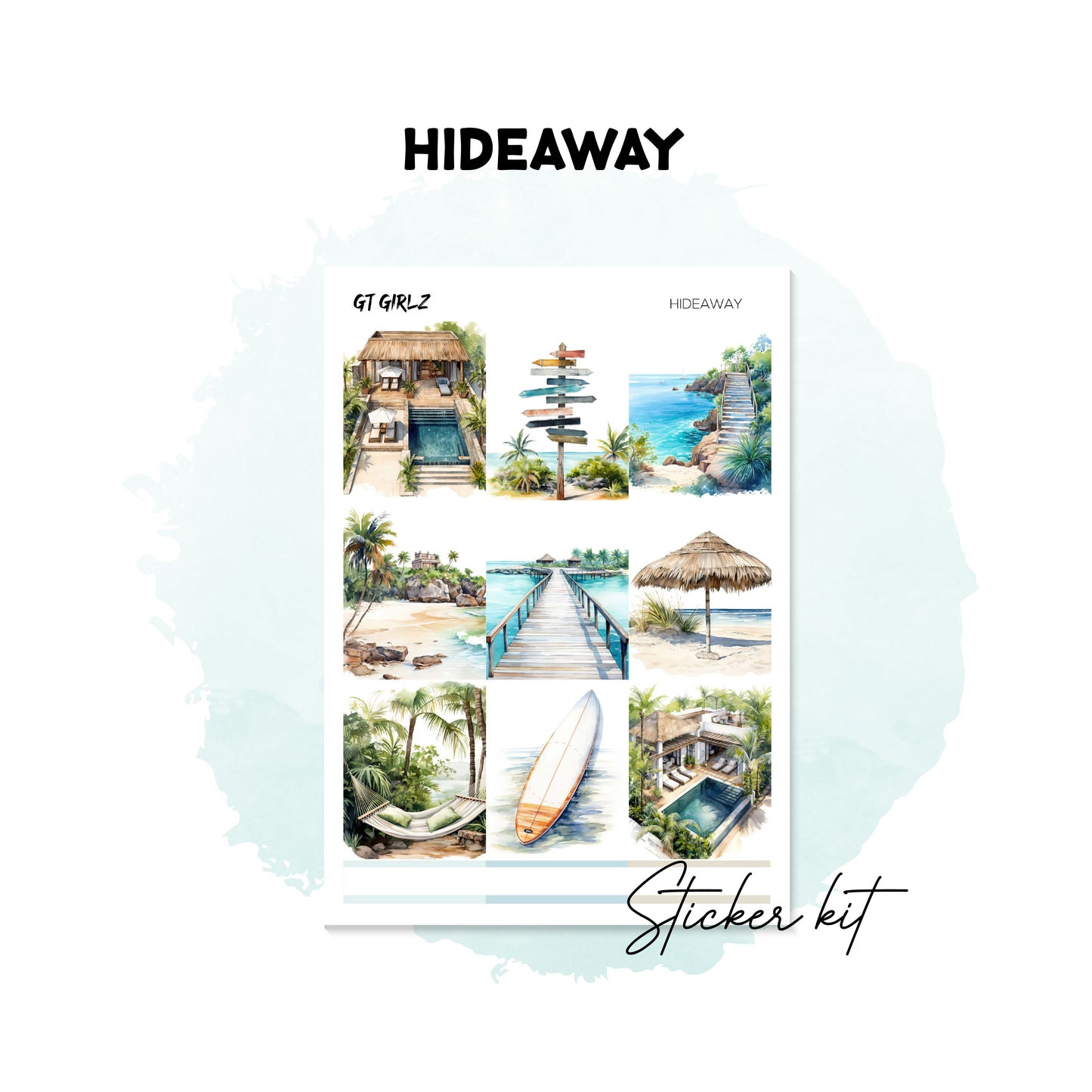 Hideaway Sticker Kit