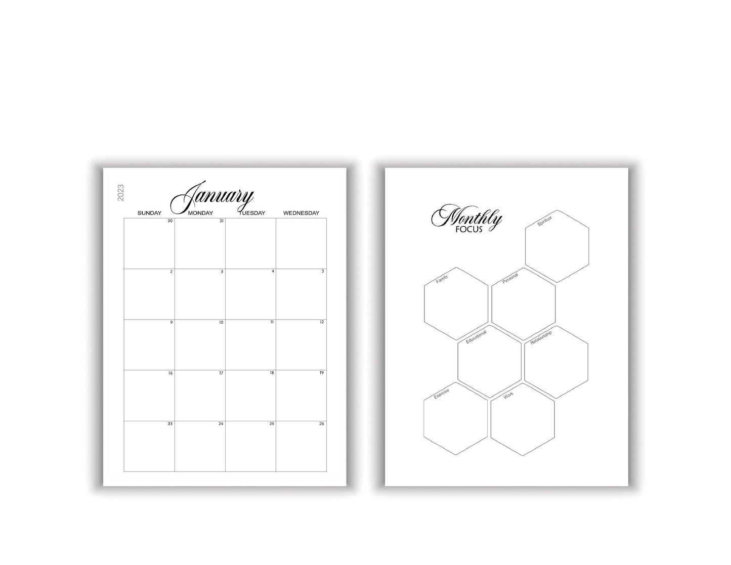 Aspiration Monthly Planner
