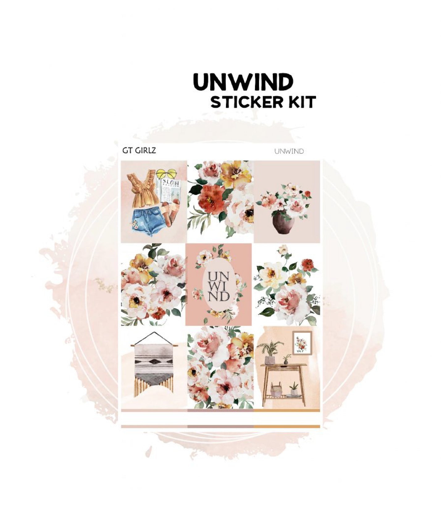 Unwind Sticker Kit