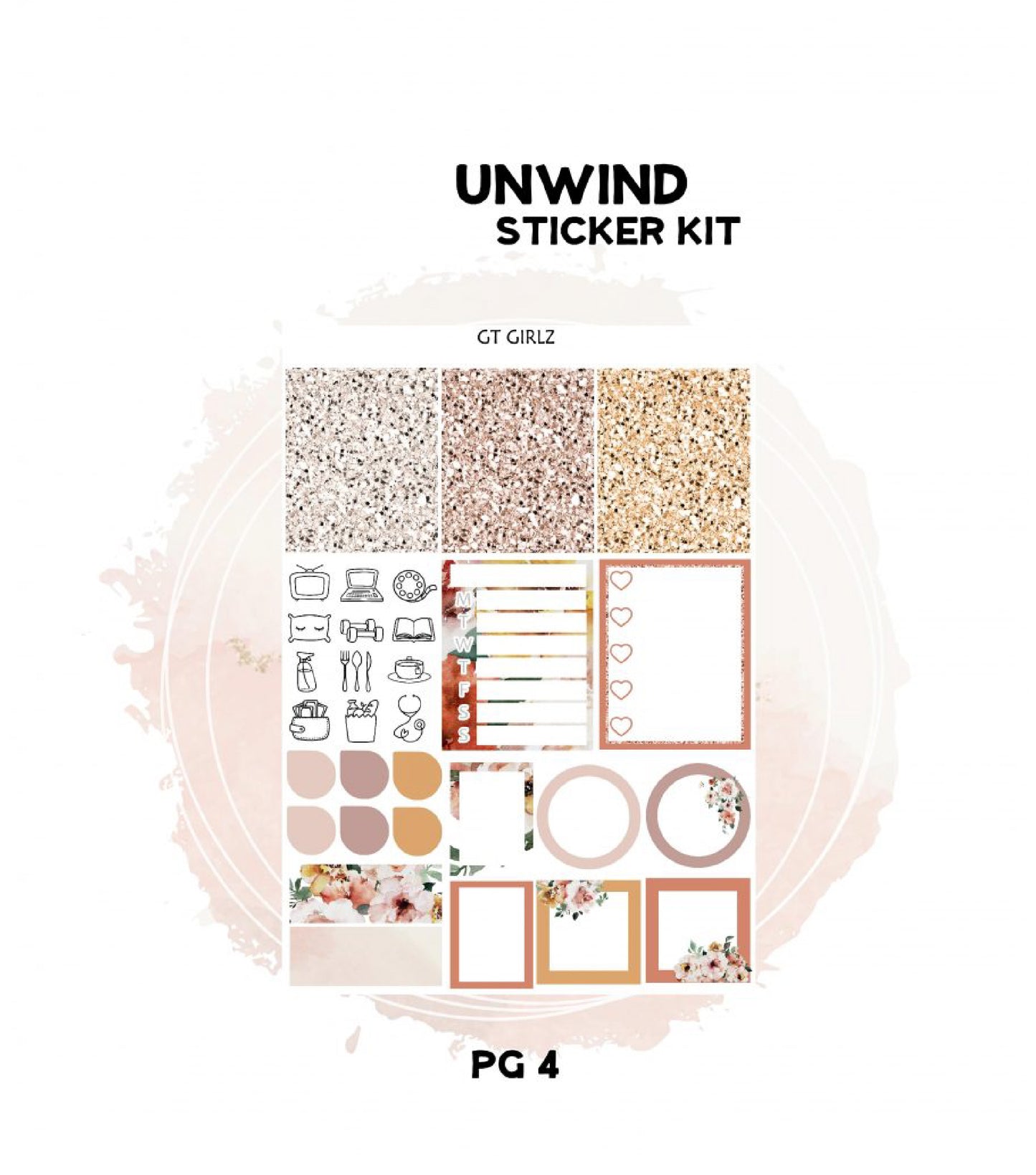 Unwind Sticker Kit