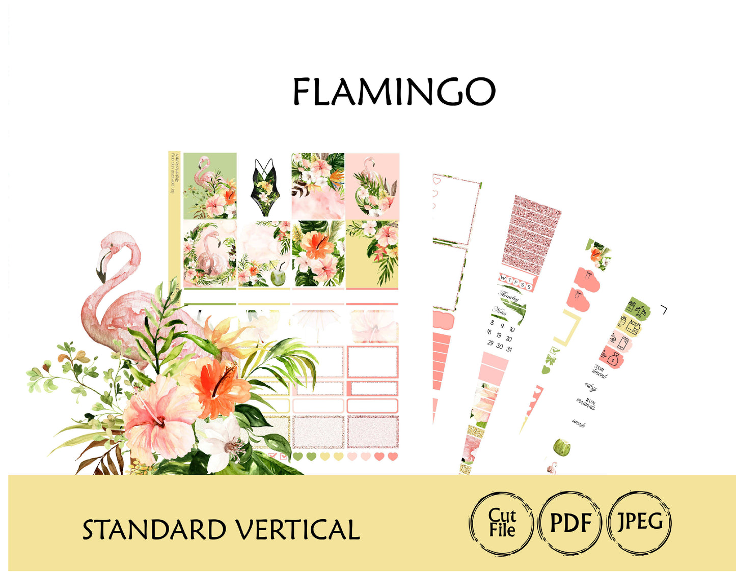 Flamingo Weekly Printable