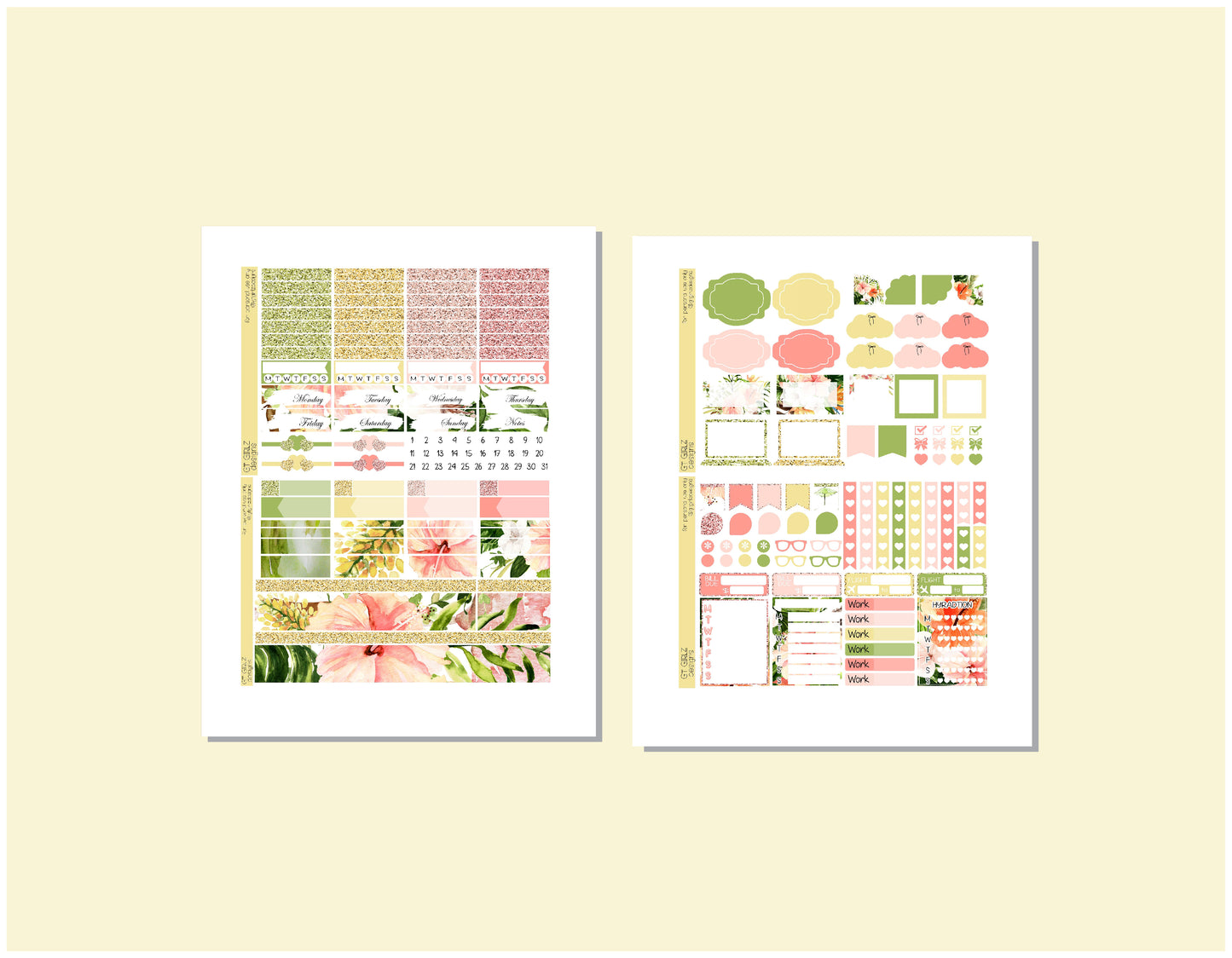 Flamingo Weekly Printable