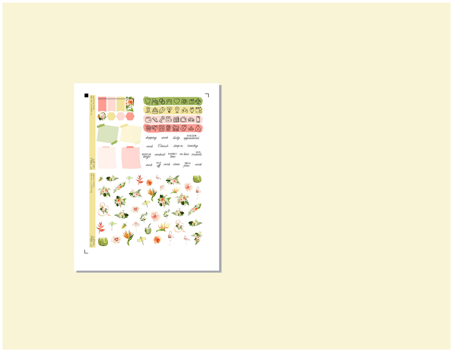 Flamingo Weekly Printable