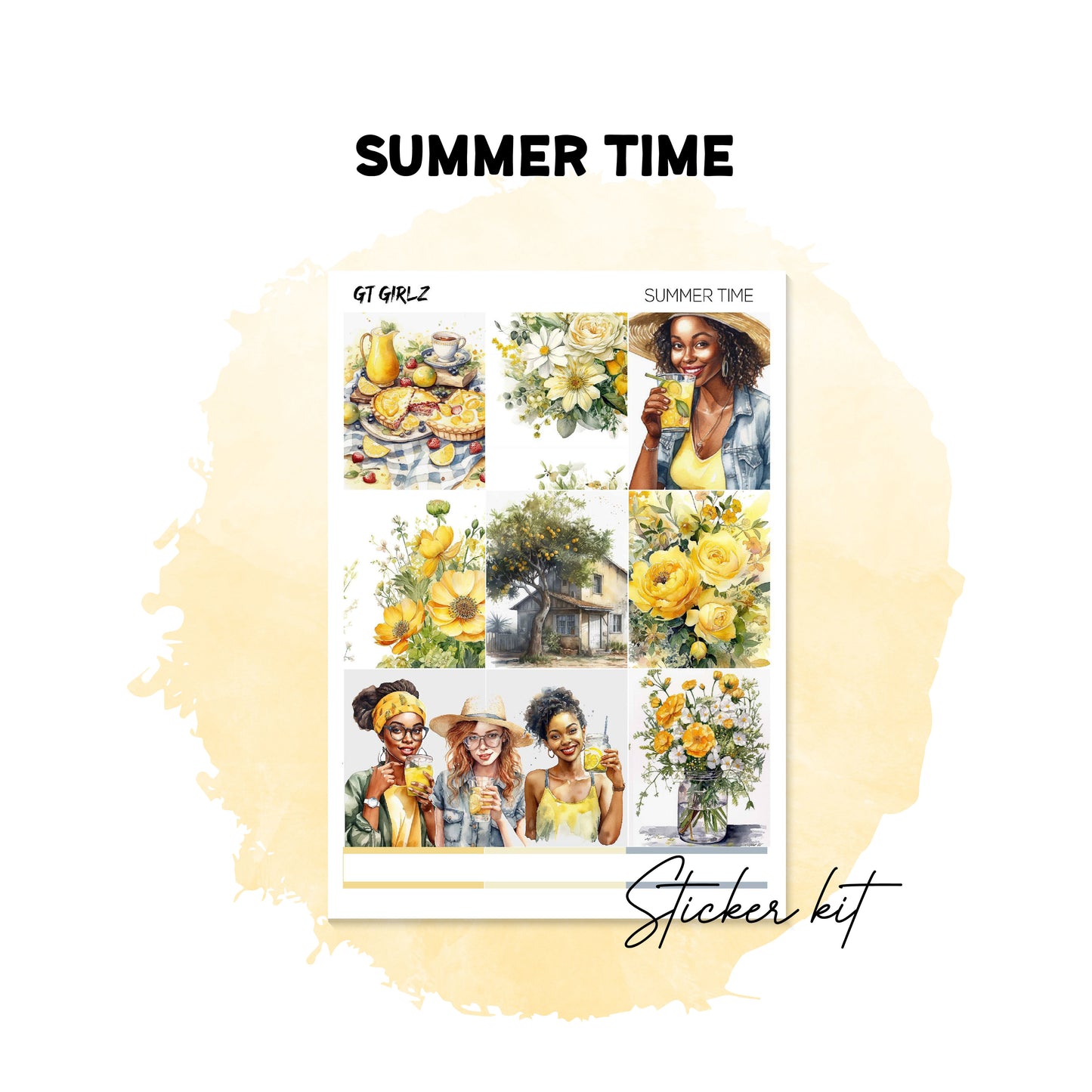 Summer Time Sticker Kit