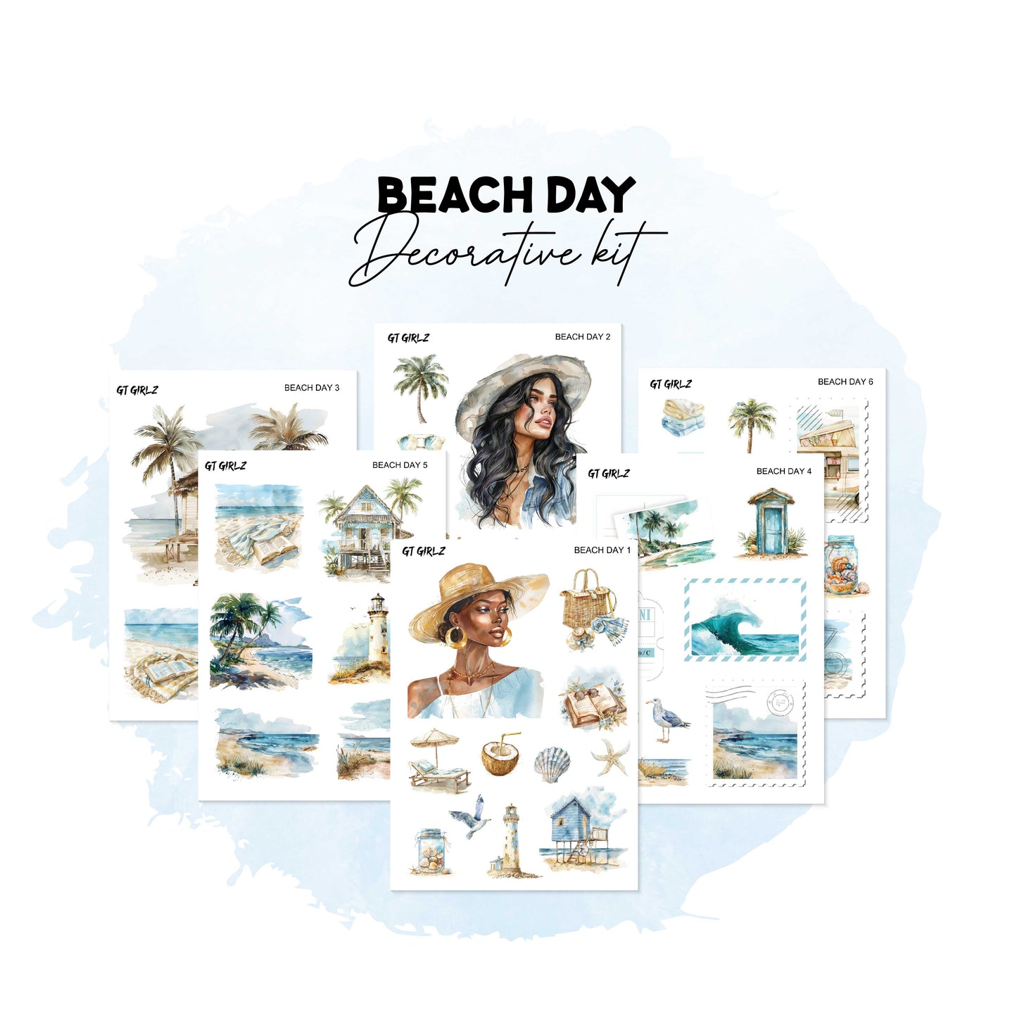 Beach Day Decorative Kit