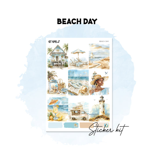 Beach Day Sticker Kit