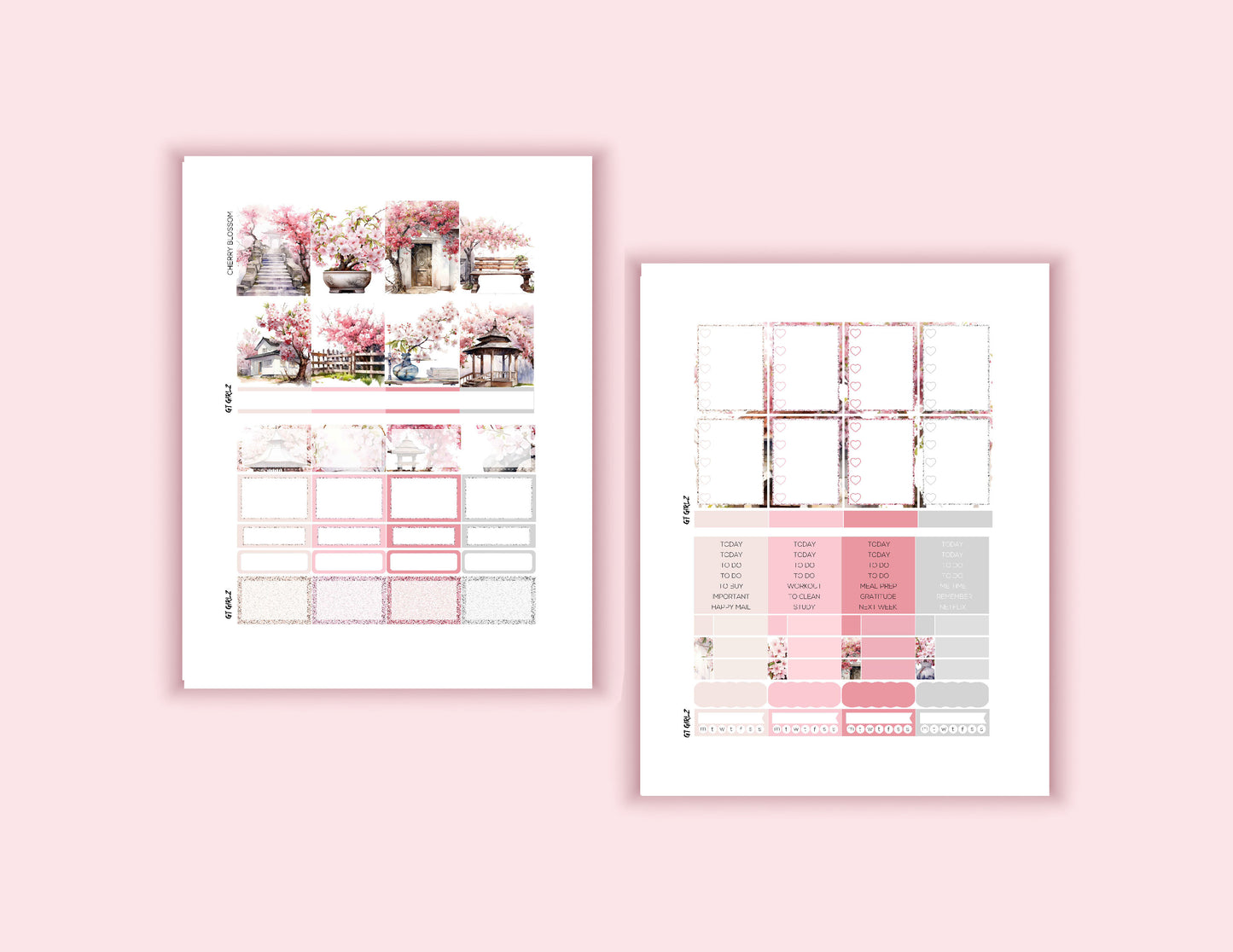 Cherry Blossom Weekly Printable