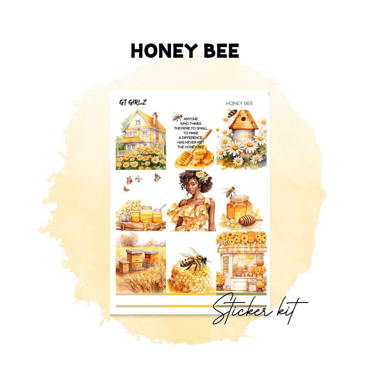 Honey Bee Sticker Kit