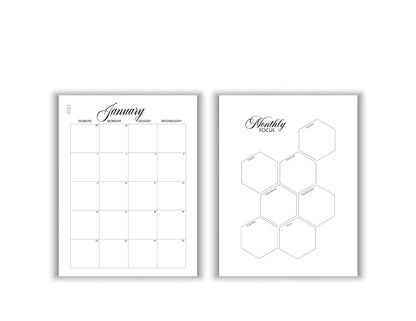 Dedication Monthly Planner