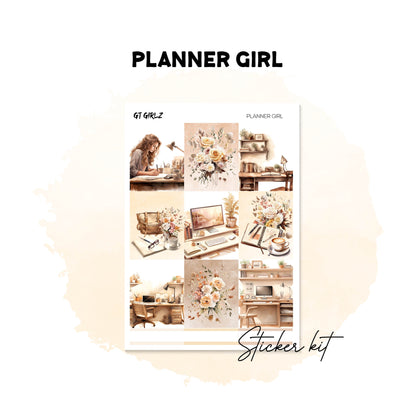 Planner Girl Sticker Kit