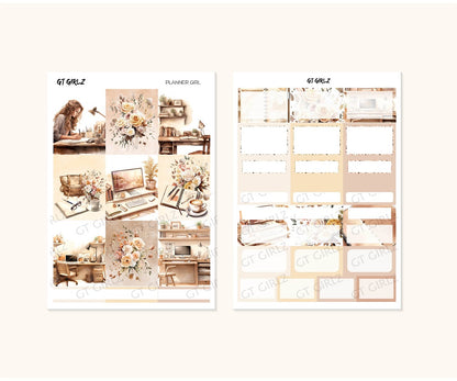 Planner Girl Sticker Kit