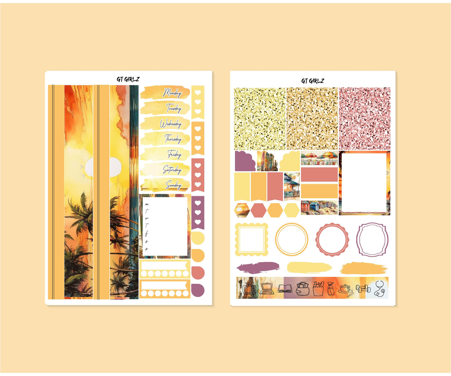 Sunset Sticker Kit
