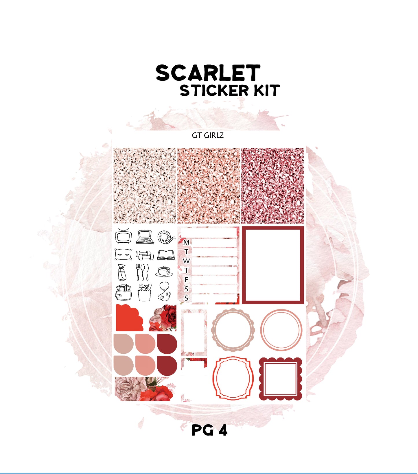 Scarlet Sticker Kit