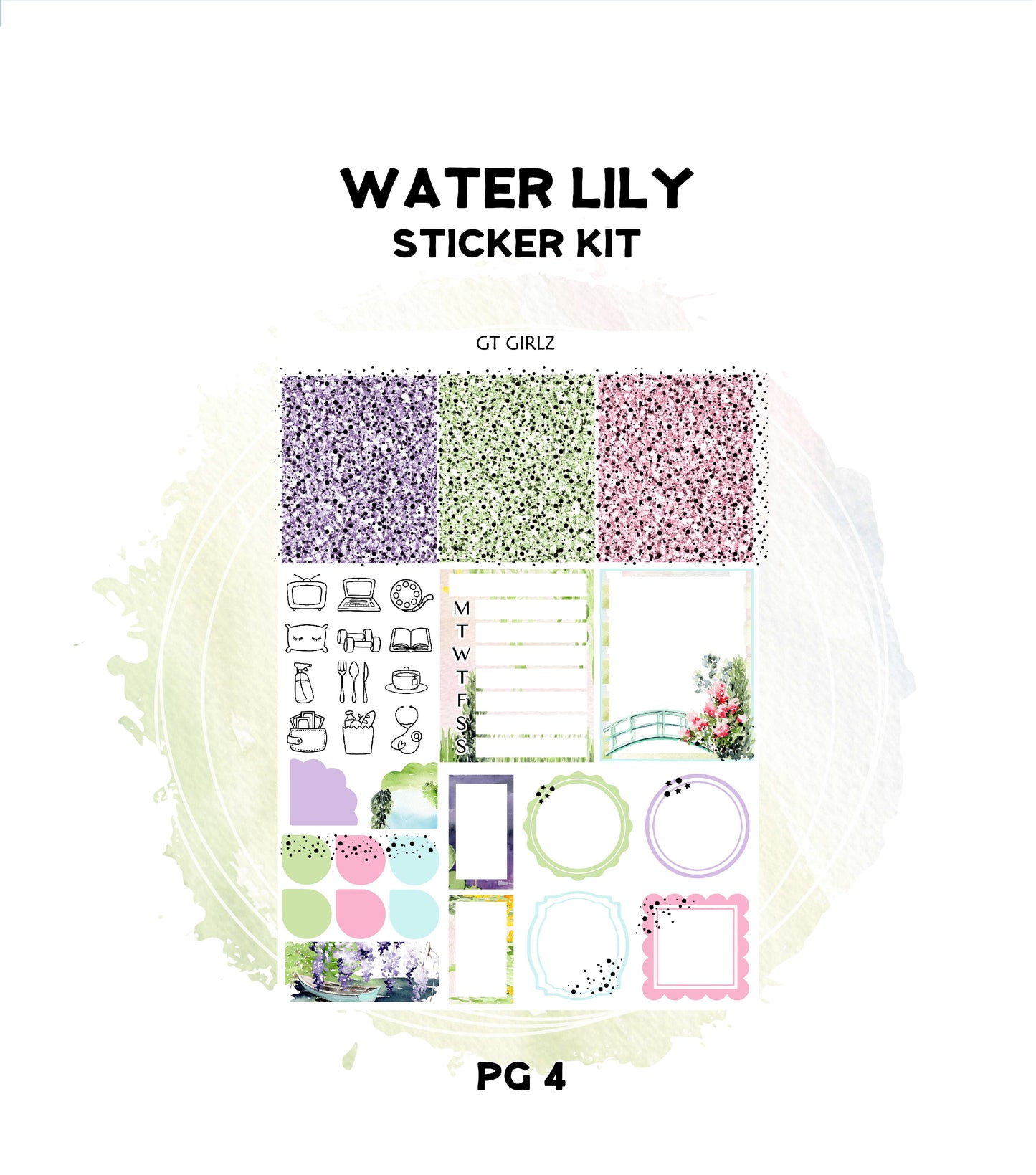 Water Lily Sticker Kit