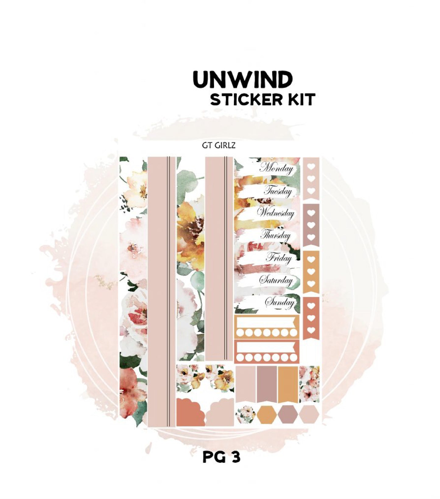Unwind Sticker Kit