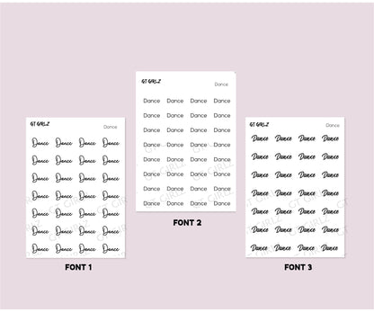 Dance Script