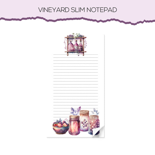 Vineyard Slim Notepad