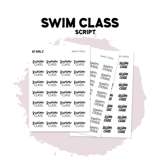 Swim Class Script