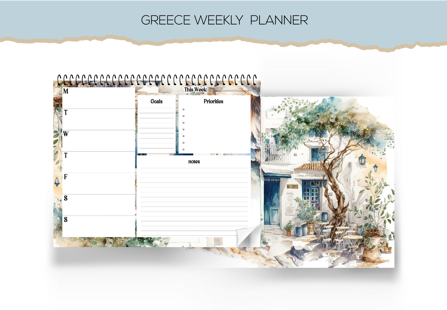 Greece Weekly Planner
