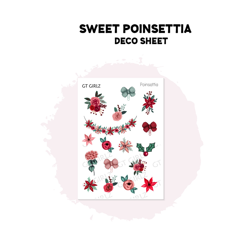 Sweet Poinsettia Deco